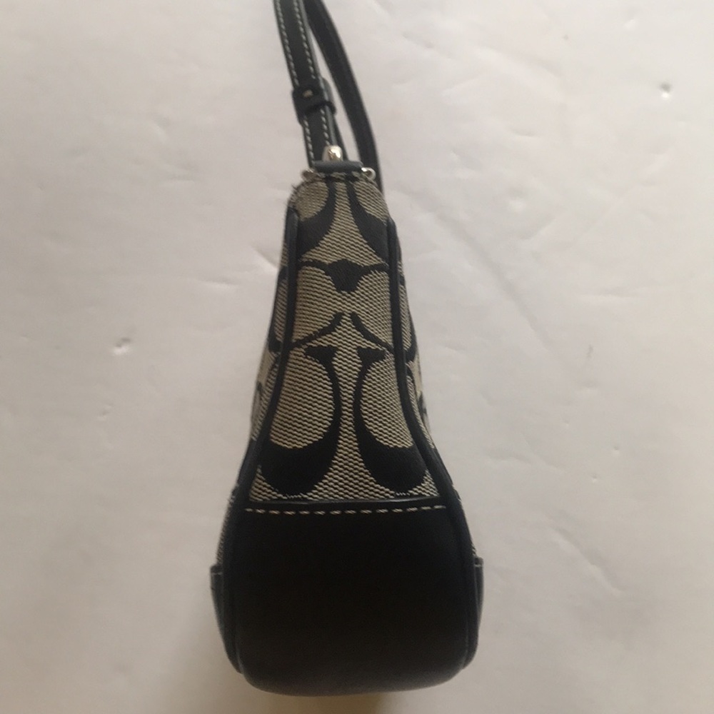 Vintage Y2k Coach Demi Mini Bag Baguette Small Purse 90‘s 2000‘s Black Gray Cute - Picture 8 of 16